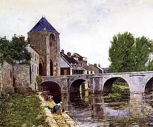 W.L. PicknellJour gris, Moret (vers 1895).