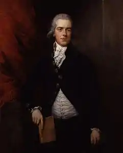 William Grenville, 1er&nbsp;baron de Grenville, vers 1790, Londres, National Portrait Gallery.
