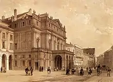La Scala au XIXe&nbsp;siècle.