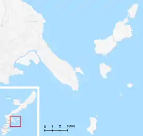 Carte de la péninsule de Katsuren.