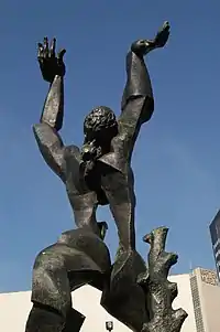 Sculpture en bronze de Zadkine, La ville détruite, 1953, Rotterdam.