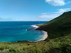 Zone est de Saint-Martin face atlantique.