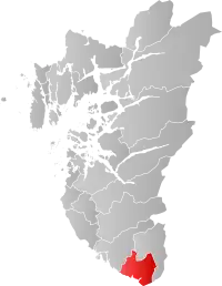 Localisation de Sokndal