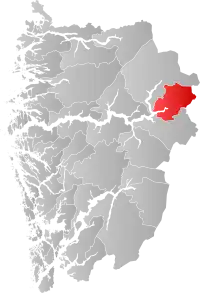 Localisation de Årdal