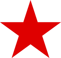 L'étoile rouge, symbole du communisme, est un emblème du costume de Red Star.