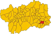 Localisation de Arnad