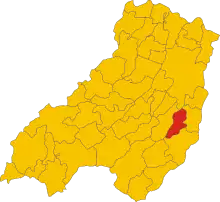 Localisation de Lesignano de' Bagni