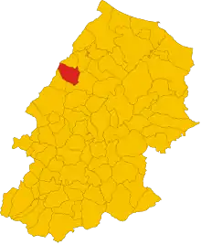 Localisation de Montefalcone nel Sannio