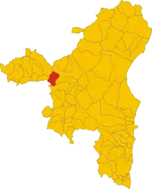 Localisation de Ottana