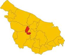 Localisation de San Michele Salentino