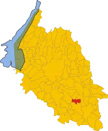 Localisation de San Pietro di Morubio