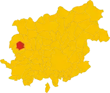 Localisation de San Salvatore Telesino