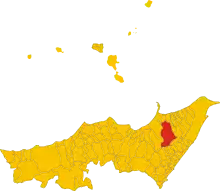 Localisation de Santa Lucia del Mela