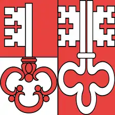 Les couleurs cantonales sont le rouge et le blanc