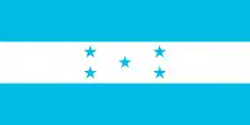 Drapeau du Honduras.