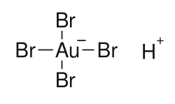 Image illustrative de l’article Acide tétrabromaurique