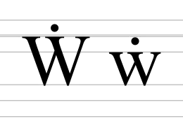 Image illustrative de l’article Ẇ