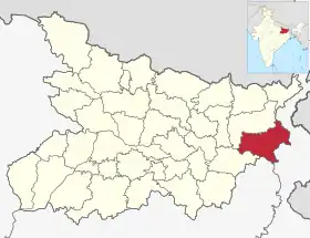 Localisation de District de Katiharकटिहार जिला