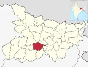 Localisation de District de Nalandaनालंदा जिला