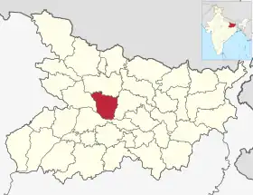 Localisation de District de Vaishali