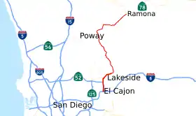 Image illustrative de l’article California State Route 67