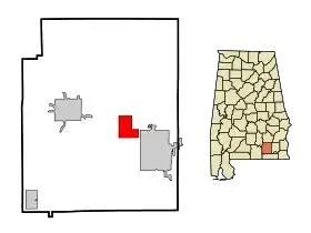 Localisation de New Brockton