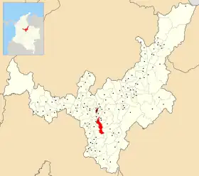 Localisation de Ramiriquí