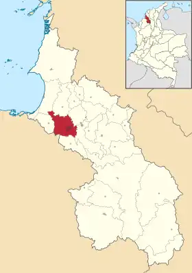 Localisation de Sincelejo