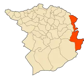 Localisation de Daïra d'Aïn Tallout