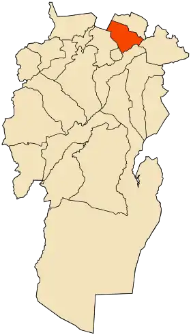 Localisation de Baghai