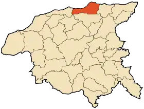 Localisation de Ténès