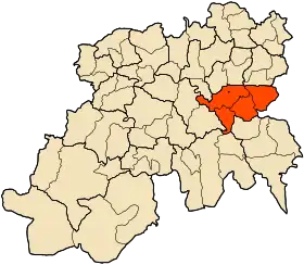 Localisation de Daïra de Souagui