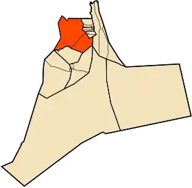 Localisation de Daïra d'El Hadjira