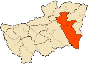 Localisation de Daïra de Merahna