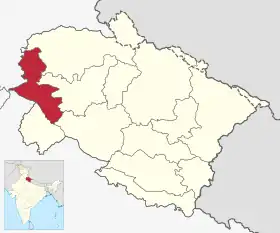 Localisation de District de Dehradun
