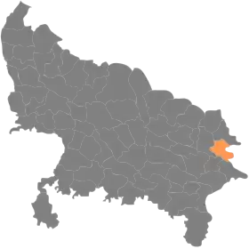 Localisation de District de Deoriaदेवरिया जिला