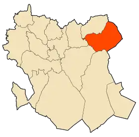 Localisation de Tircine  ⵜⵉⵔⵙⵉⵏ  تيرسين