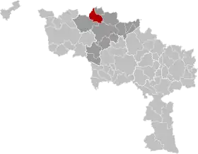 Localisation de Ellezelles