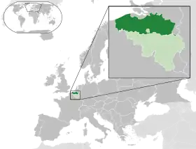 Localisation de Région flamande