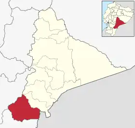 Localisation de Canton de Gualaquiza