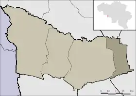 Localisation de Hainin