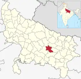 Localisation de District d'Amethiअमेठी जिला