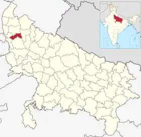 Localisation de District de Hapurबुलन्दशहर ज़िला