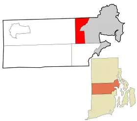 Localisation de West Warwick