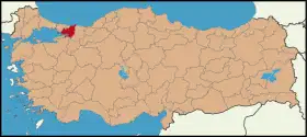 Localisation de Kocaeli (province)
