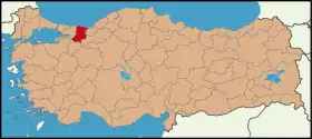 Localisation de Sakarya (province)