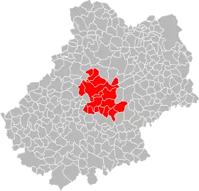 Localisation de Communauté de communes du Causse de Labastide-Murat