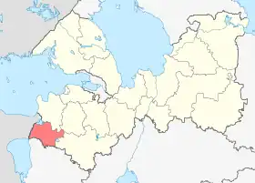 Localisation de Raïon de Slantsy