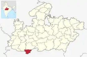 Localisation de District de Burhanpur