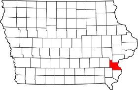 Localisation de Comté de Louisa
